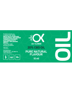 Olio Cbd 20% 10ml - Pure natural Flavour